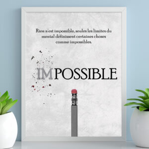 Rien n'est impossible, seules les limites du mental définissent...