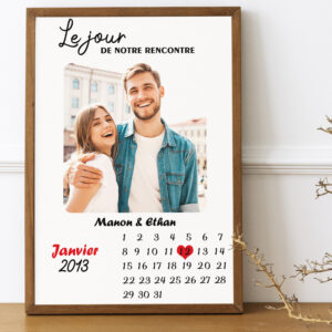 Tableau personnalisé date de rencontre.